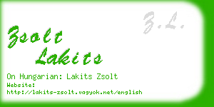 zsolt lakits business card